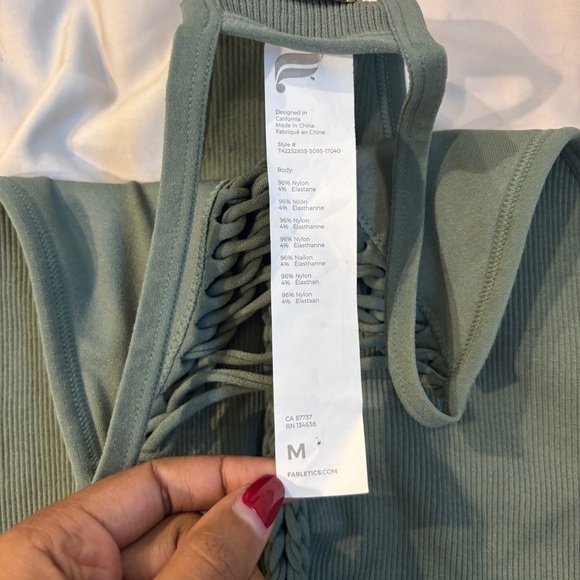 Fabletics Ribbed Seamless Braided Tank - Picture 8 of 8